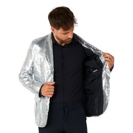 Lysbildefremvisning - Suitmeister Pailletjakke Sølv