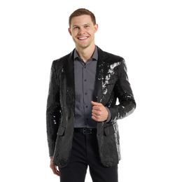 Lysbildefremvisning - Suitmeister Paljettjakke Svart