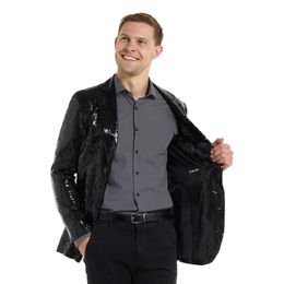 Lysbildefremvisning - Suitmeister Paljettjakke Svart