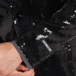 Lysbildefremvisning - Suitmeister Paljettjakke Svart