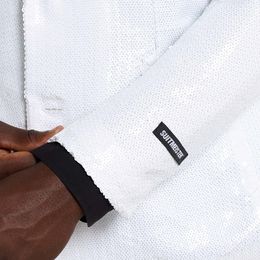 Bildspel - Suitmeister Paljettkavaj Vit