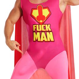 Lysbildefremvisning - Superhelt Fuckman Kostume