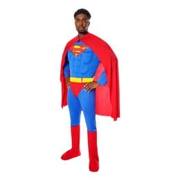 Superman Deluxe med muskler kostume