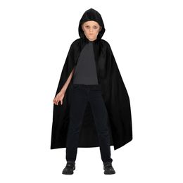Svart Cape med Huva för Barn