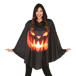 Svart Poncho Halloweenpumpa