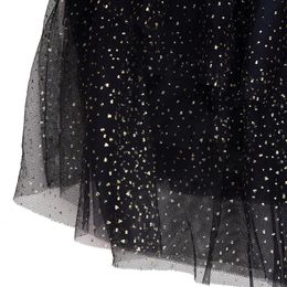 Bildspel - Svart Tyllkjol med Guldstänk för Barn