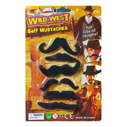 Vilda Västern Cowboy Mustascher