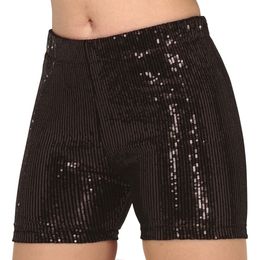 Hotpants med Paljetter Svarta