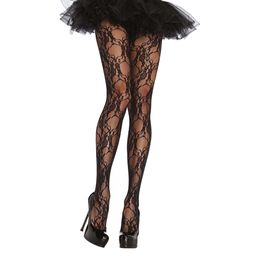 Sorte Blonde Strømpebukser Floral Deluxe