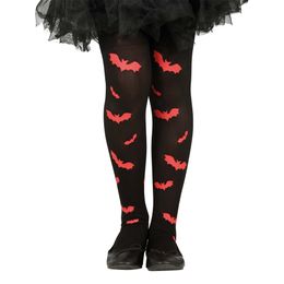 Svarta Strumpbyxor med Fladdermöss för Barn