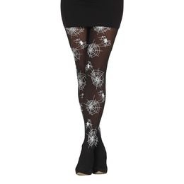 Svarta Strumpyxor med Spindelnät