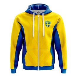 Sverige Supporter Zip Hoodie