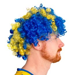 Lysbildefremvisning - Sverigeparykk Blå/Gul
