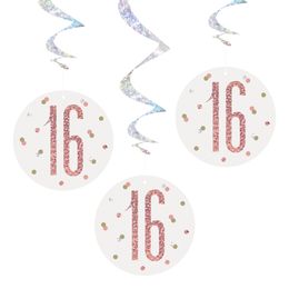 Swirls 16 Hvit/Roségull