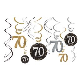 Swirls 70 Silver/Guld Glitter