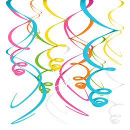 Swirls Flerfärgade Takdekoration