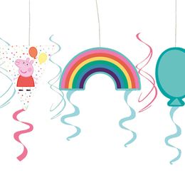 Swirls Greta Gris Hängande Dekoration