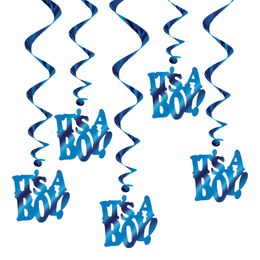 Swirls It's a Boy Blå Hängande Dekoration