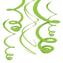 Swirls Ljusgrön Takdekoration