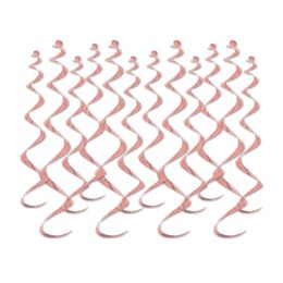 Swirls Roséguld Metallic Hängande Dekoration