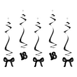 Bildspel - Swirls Siffra 18 Svart