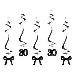 Lysbildefremvisning - Swirls Tal 30 Sort