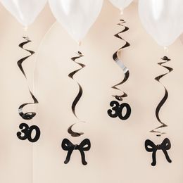 Lysbildefremvisning - Swirls Tal 30 Sort