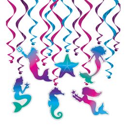 Swirls Havfrue Hengende Dekorasjon