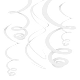 Swirls Valkoiset Kattokoristeet