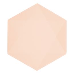 Lautaset Kuusikulmainen Vert Decor Aprikoosi