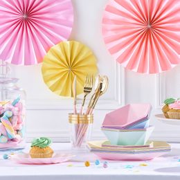 Diaesitys - Lautaset Kuusikulmainen Vert Decor Violetti