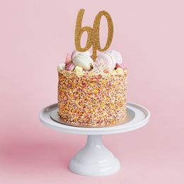 Bildspel - Tårtdekoration 60 Guld i Akryl