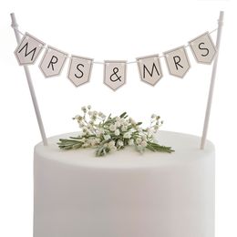 Bildspel - Tårtdekoration DIY Mr & Mrs Girlang