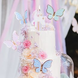 Lysbildefremvisning - Kagedekoration Sommerfugle