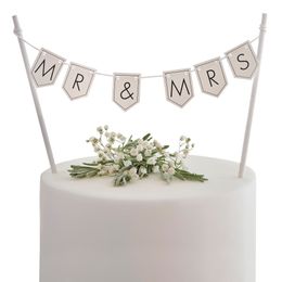 Tårtdekoration DIY Mr & Mrs Girlang