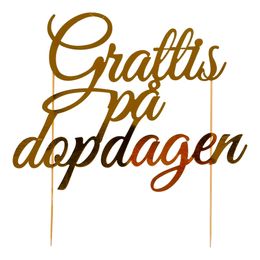 Tårtdekoration Grattis på Dopdagen