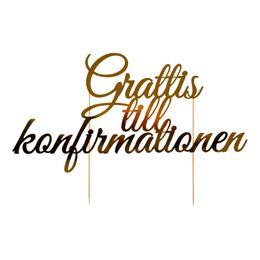 Kakedekorasjon Grattis til Konfirmationen