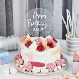 Lysbildefremvisning - Kakedekorasjon Happy Birthday