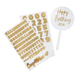 Lysbildefremvisning - Kakedekorasjon Happy Birthday