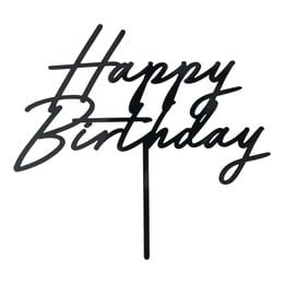 Kakedekorasjon Happy Birthday i akryl