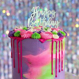 Diaesitys - Kakkukoriste Happy Birthday Hopea