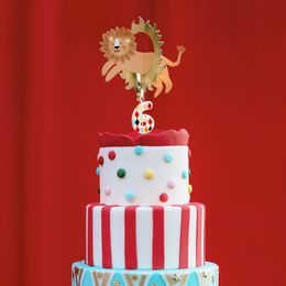 Bildspel - Tårtdekoration Lejon i Ring Cirkus