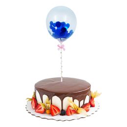 Kakedekorasjon Mini Konfettiballonger Mørkeblå