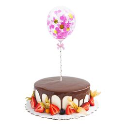 Kagedekoration Mini Konfettiballoner Lyserød