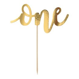 Kagedekoration One Guld Metallic