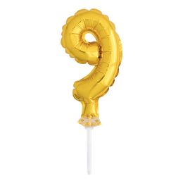 Diaesitys - Kakkukoriste Numeroilmapallo Mini Kultainen