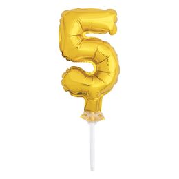 Diaesitys - Kakkukoriste Numeroilmapallo Mini Kultainen