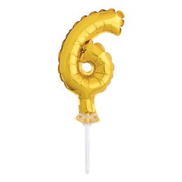 Diaesitys - Kakkukoriste Numeroilmapallo Mini Kultainen