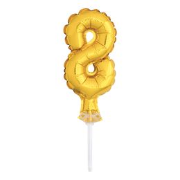 Diaesitys - Kakkukoriste Numeroilmapallo Mini Kultainen