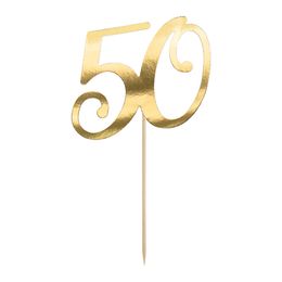 Bildspel - Tårtdekoration Siffra Guld